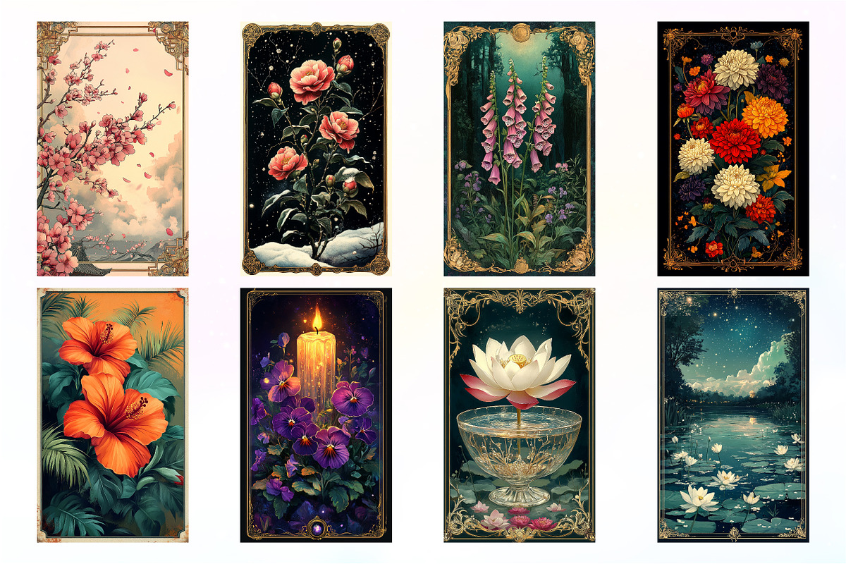 Flowers Card PNG Sublimation, an Illustration by Dream Creation (Photo 4 of 5)