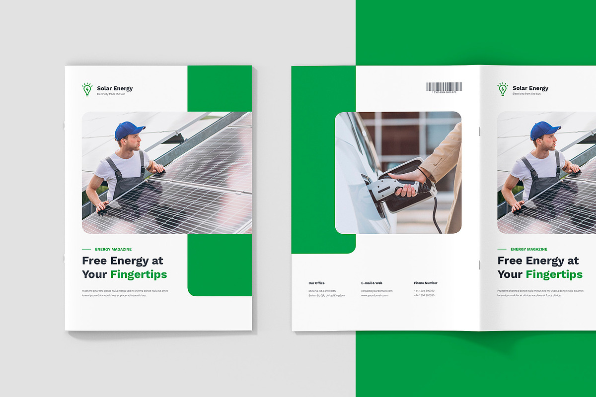 Solar Energy Magazine Canva Template, a Magazine Template by artbart (Photo 4 of 23)