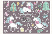 Winter Unicorn Set!, a Graphic by Irene_Boiko_ART (Thumbnail 3 of 10)