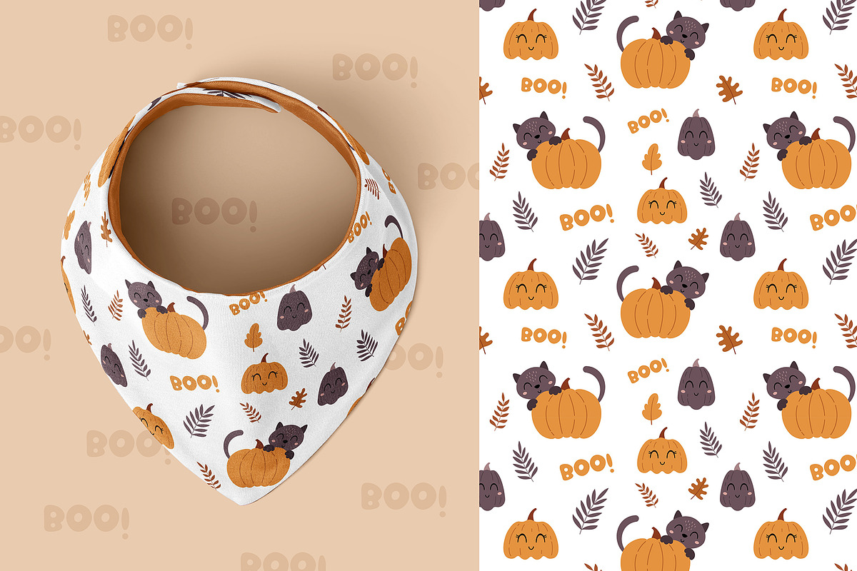 Halloween clipart & patterns, a Seasonal Illustration by JulzaArt (Photo 6 of 8)