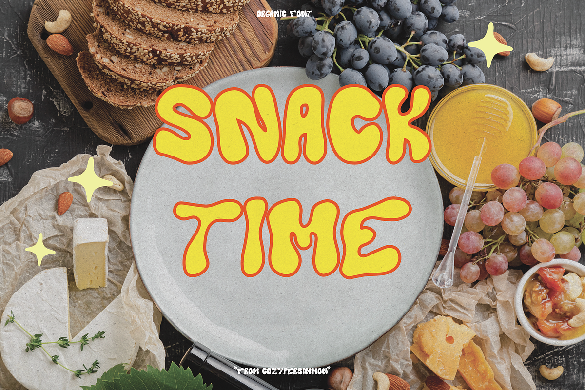 Organic - Wonky Bubble Font, a Handwritten Font by CozyPersimmon (Photo 2 of 6)