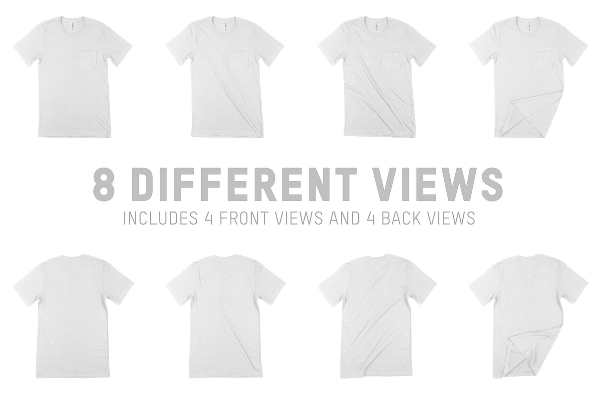 Bella Canvas 3021 Pocket T-Shirt, a Shirt Mockup by Pixel Sauce™ (Photo 6 of 7)