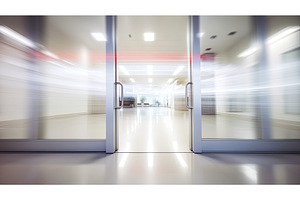 office blurred interior door ai, a Background Photo by pikepicture