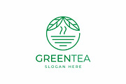 Green Tea Matcha Leaves Logo Design, a Branding & Logo Template by Buqancreative (Thumbnail 1 of 4)