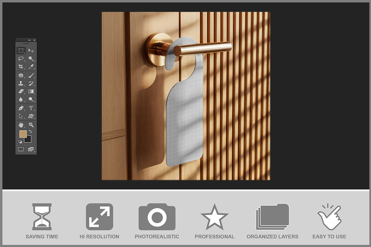 Door Hanger Mockup, a Product Mockup by Bruno's Shop (Photo 2 of 3)