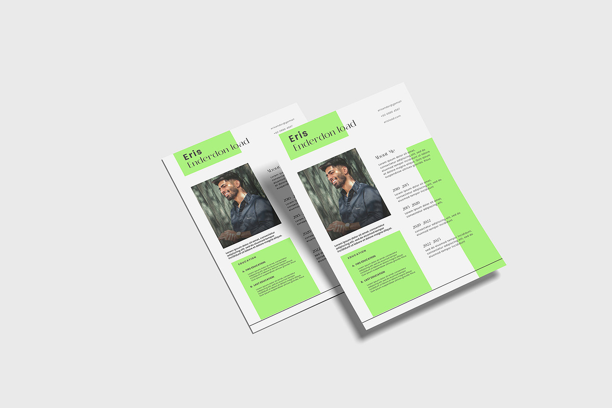 A4 Resume Mockup, a Mockup by Graphicbars (Photo 6 of 8)