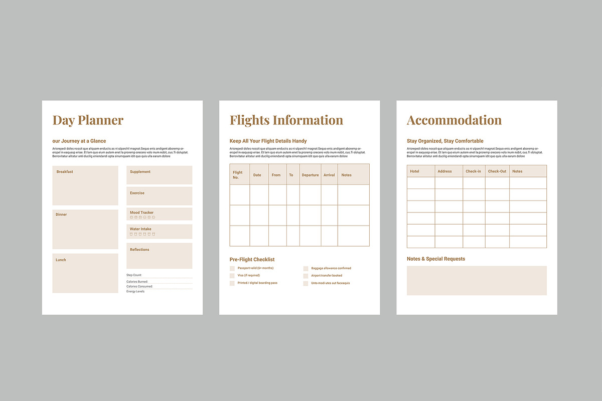 Travel Agents Planner Ebook, an UI Kit Template by MightyDesign (Photo 4 of 10)