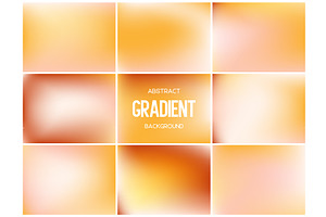 Warm honey and peach mesh gradients., an Illustration by Liudmyla Matviiets