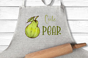 Juicy pears set clipart, a Food Illustration by Mrs.Swan_Design (Thumbnail 7 of 7)