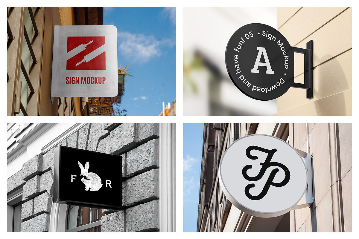 Outdoor Signage Mockups, an Advertising Mockup by MockupForest (Photo 4 of 6)