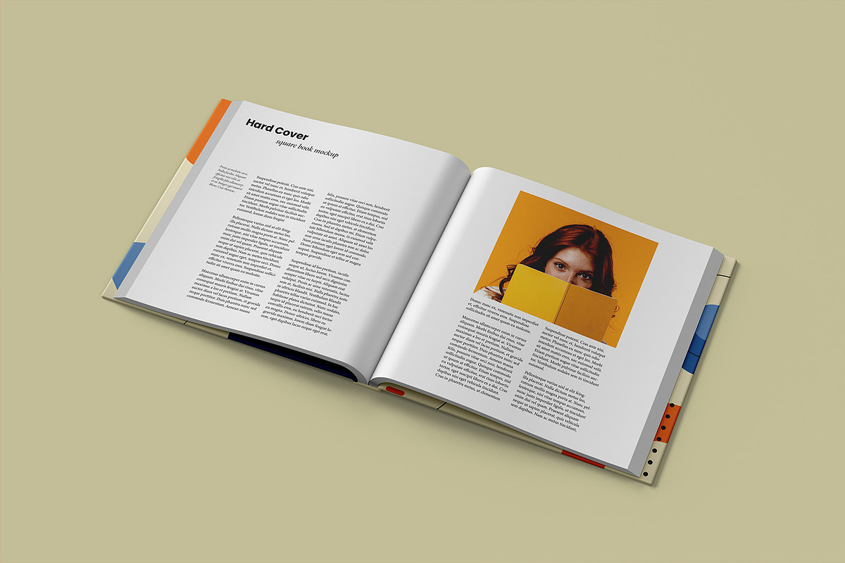 Hardcover Square Book Mockup v2, a Books & Magazine Mockup by Illusiongraphic (Photo 2 of 22)