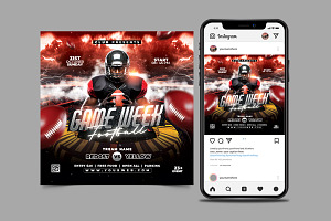 Best American Football Flyer PSD, a Flyer Template by StarPixles11
