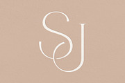 SJ monogram, a Branding & Logo Template by LINKED LETTERS STUDIO (Thumbnail 1 of 2)