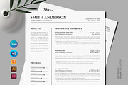 Minimal Resume CV | Canva | Word, a Resume Template by PixelStudio (Thumbnail 1 of 5)