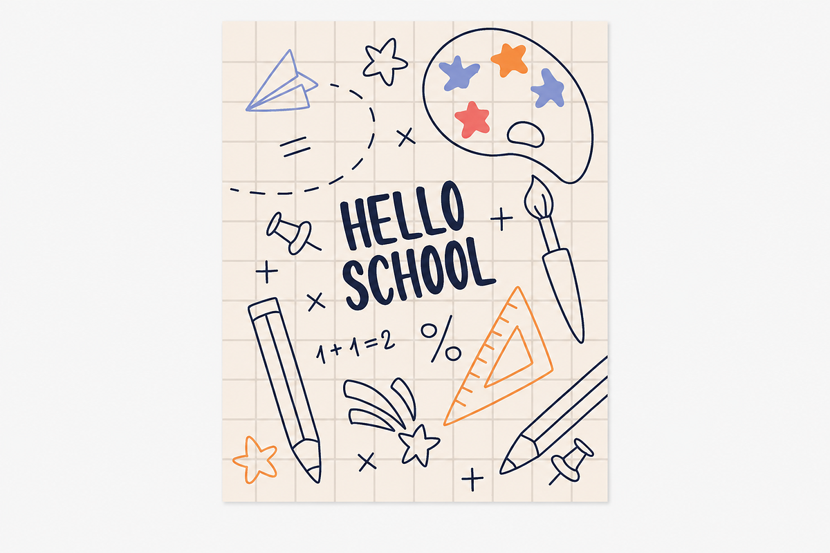 Back to School Posters Illustrations, an Education Illustration by Anna Studio (Photo 14 of 18)