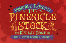 Pinesicle Stock - Fun Horror Font