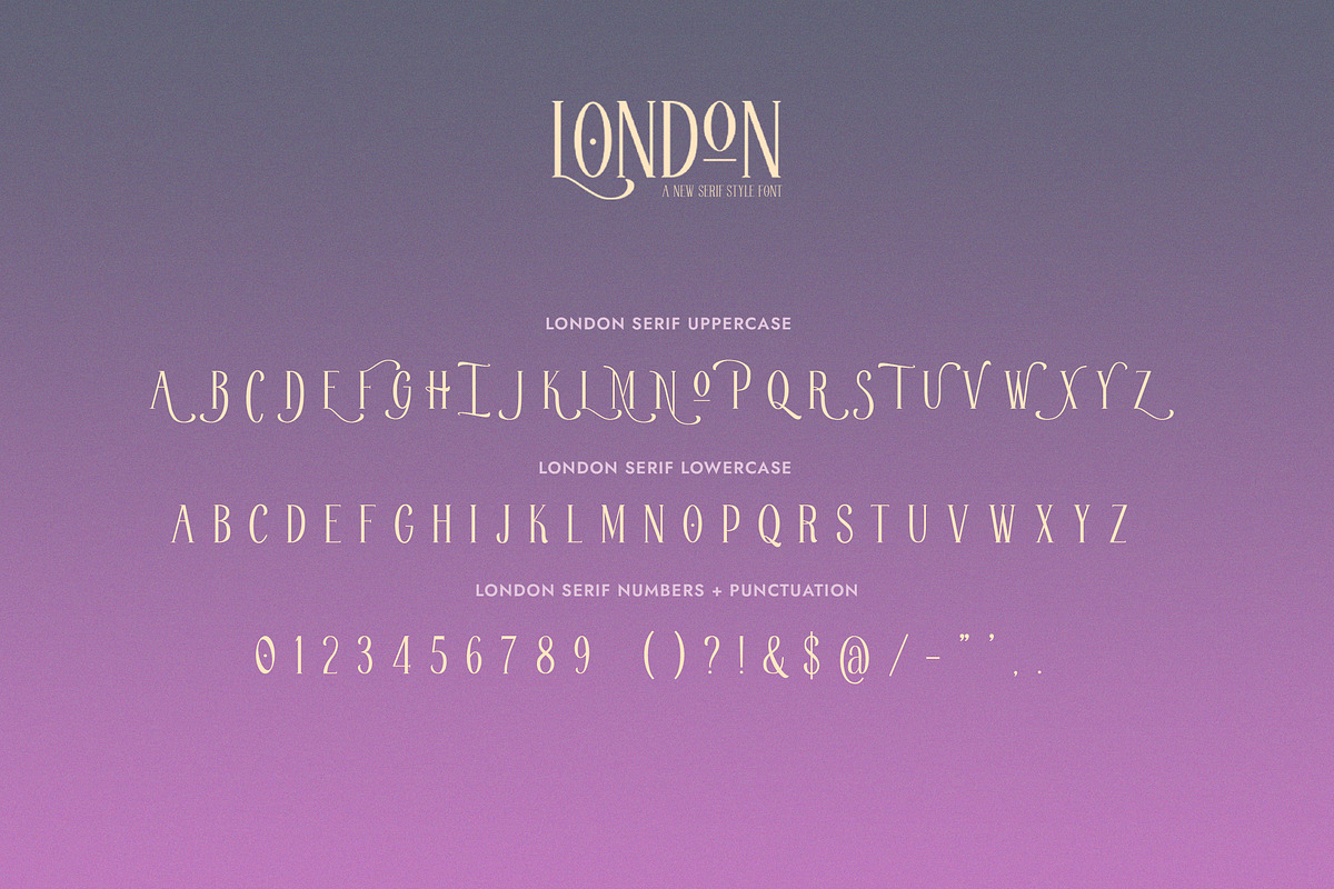 London Serif Font, a Serif Font by Salt & Pepper Designs (Photo 6 of 8)
