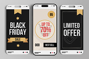 Black Friday Story Design Template, a Social Media Template by MightyDesign (Thumbnail 2 of 6)