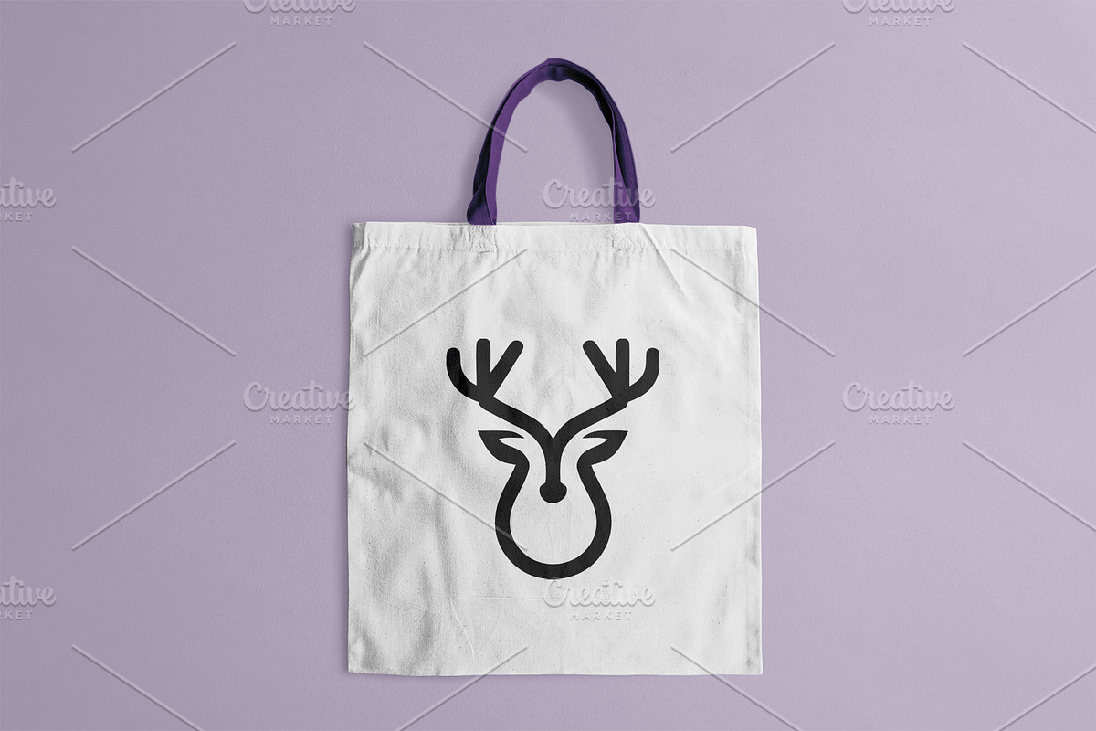 Continuous Line Deer Head, a Branding & Logo Template by Vectorium Studio (Photo 2 of 2)