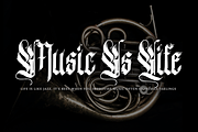 Van Blessing - Blackletter Typeface, a Blackletter Font by Meizzaluna Design (Thumbnail 10 of 10)