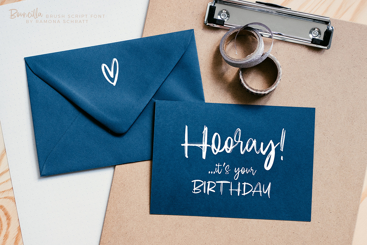 Bouncilla | Happy Brush Script Font preview 7