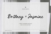 Brittney & Jasmine Brush Script Font, a Script Font by Heinzel Std (Thumbnail 1 of 13)