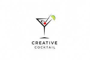 Creative Cocktail Logo, a Branding & Logo Template by Logocreative