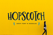 Hopscotch Font + Doodles, a Slab Serif Font by Flycatcher Design (Thumbnail 1 of 6)