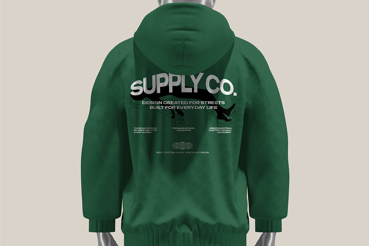Hoodie lifestyle Mockup, a Hoody Mockup by Unerispace (Photo 4 of 5)
