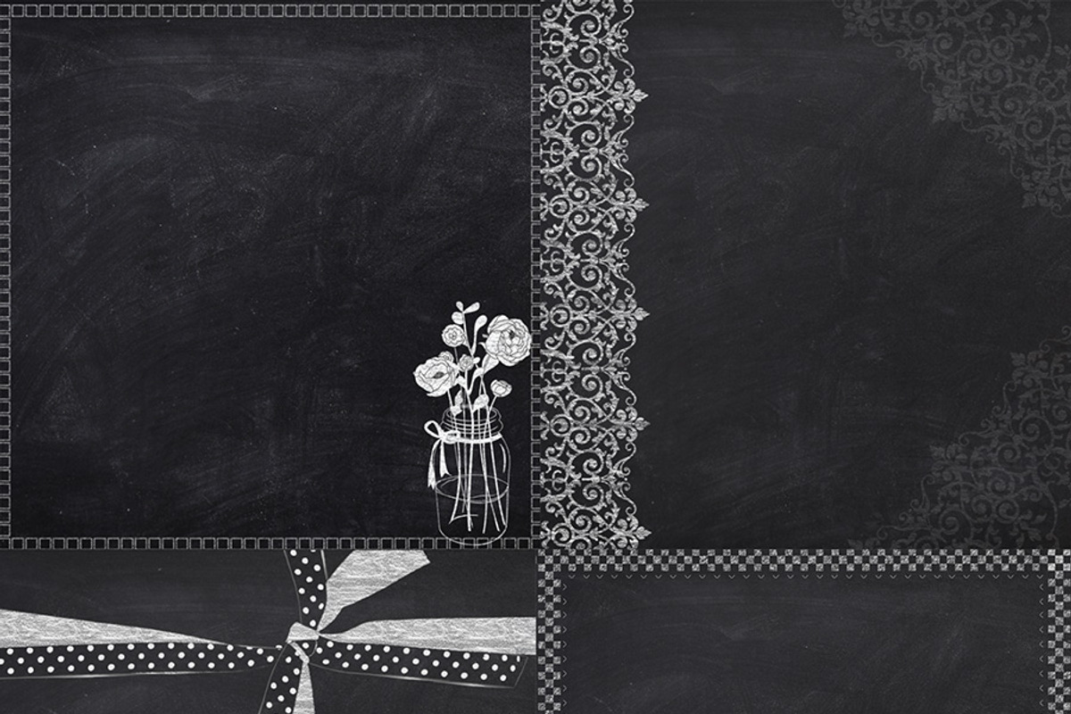 Chalkboard Frame Papers 12: Digital preview 3