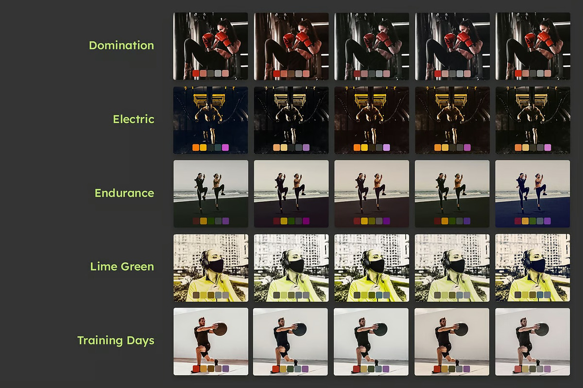 25 Athletic Lightroom Presets & LUTs, a Preset Add-On by Hubzway (Photo 7 of 10)