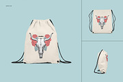 Drawstring Backpack Mockup Set, a Product Mockup by creatsy4 (Thumbnail 3 of 9)