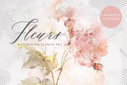 BUNDLE Watercolor Floral Backgrounds, a Texture Graphic by sibel dayı (Thumbnail 5 of 7)