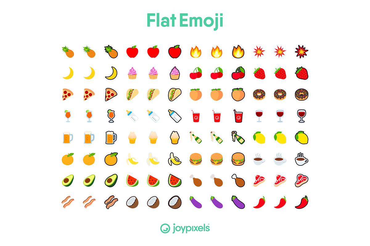 Flat Emoji Icons by JoyPixels®, an Outline Icon by joypixels (Photo 7 of 8)