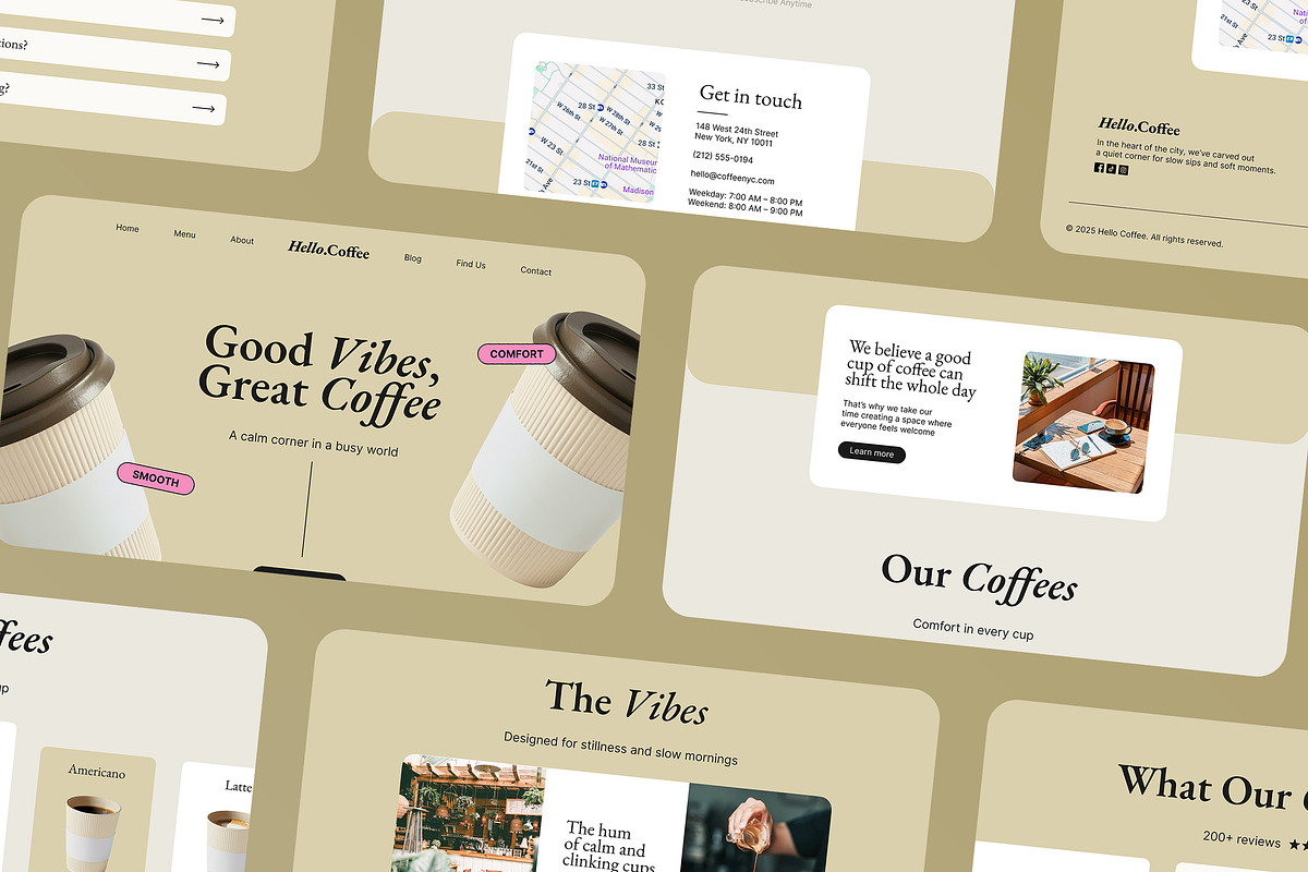 Coffee Shop Figma Landing Page preview 4