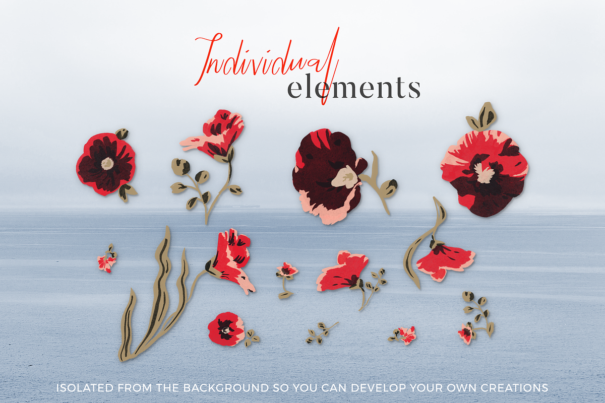 Romantic Floral Pattern, a Pattern Graphic by mina (Photo 5 of 6)