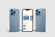 iPhone 13 Pro Max Mockup Bundles, an iPhone Mockup by Graphic Aesthetic (Thumbnail 12 of 22)