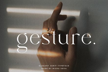 gesture - elegant serif