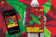 House Session Party Flyer/Poster, a Flyer Template by pixelsao (Thumbnail 1 of 2)