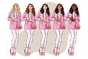 Fashion girls 53 clipart png, a Person Illustration by Parinaz Wadia Design (Thumbnail 6 of 9)