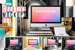 iMac Creative Mockups Set