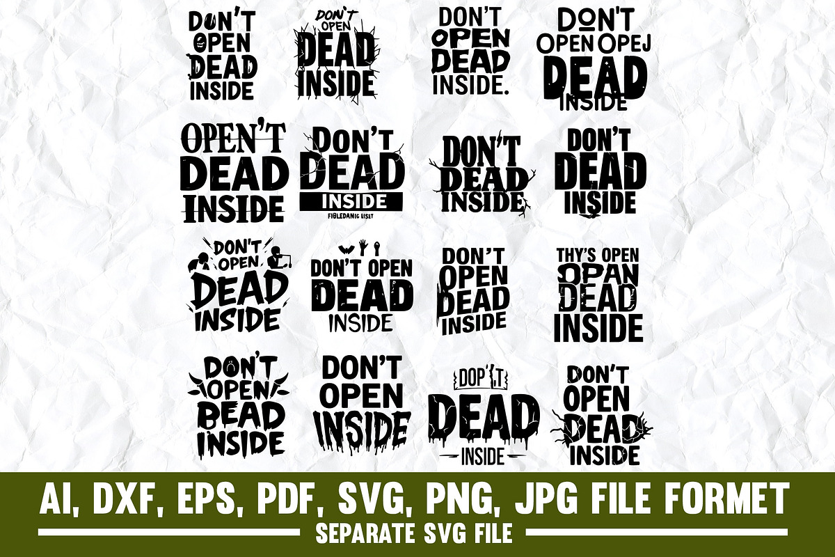 Halloween typography svg, Zombie svg, a Graphic by VectorArtPrintableDesign