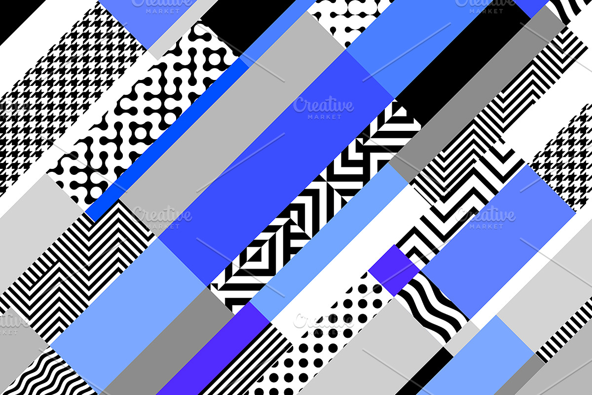 10 seamless geometric patterns, a Pattern Graphic by tkdesign (Photo 6 of 11)