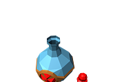 Potion bottle favor - 3d papercraft, a Food & Drink 3D Model by PAPER amaze (Thumbnail 2 of 2)