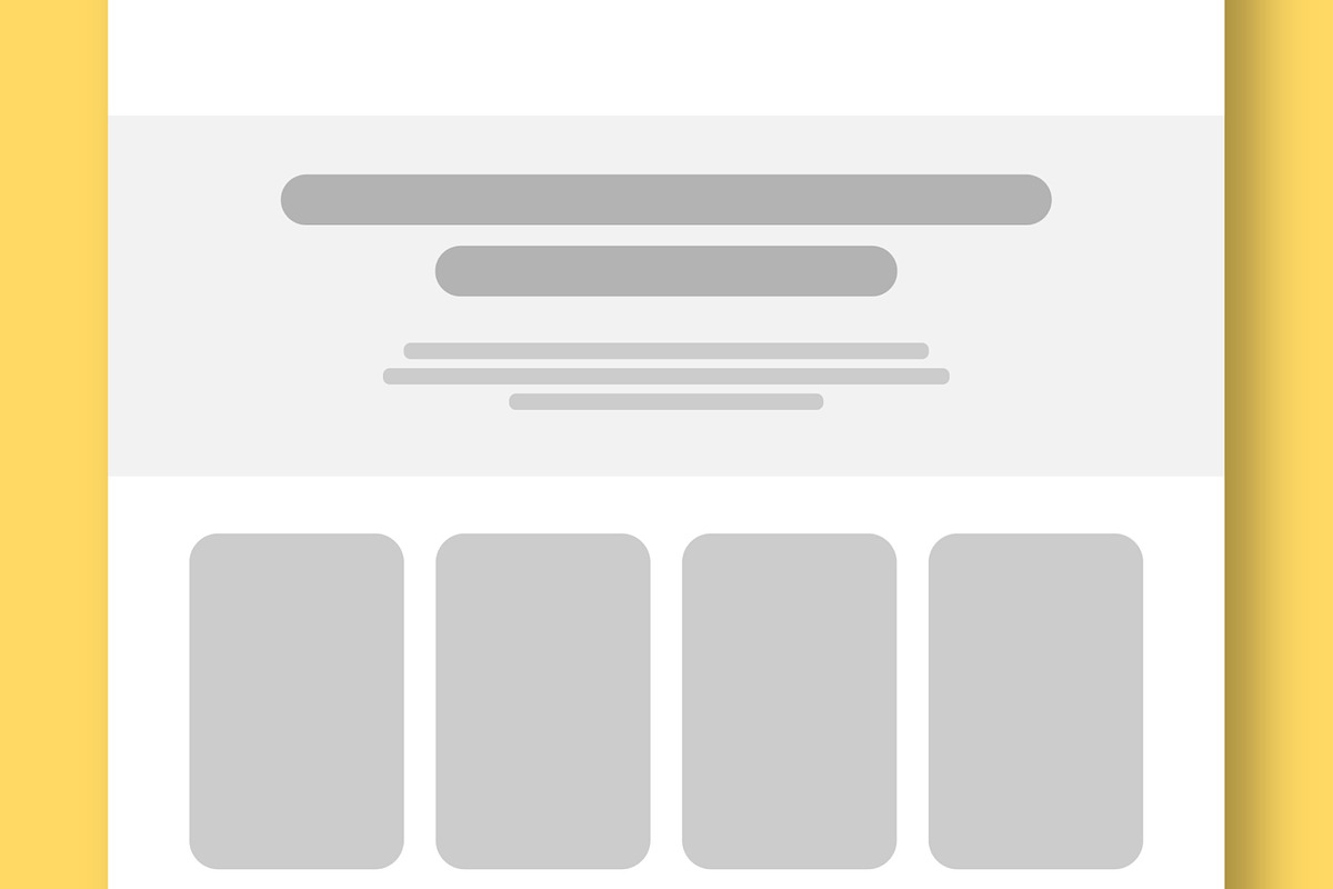 Wireframe Travel Landing Page Design, an UI Kit Template by CreativeShaper (Photo 4 of 5)