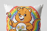 Bear holding Paintbrush Rainbow, a Shirt Mockup by Vector Stall (Thumbnail 15 of 16)