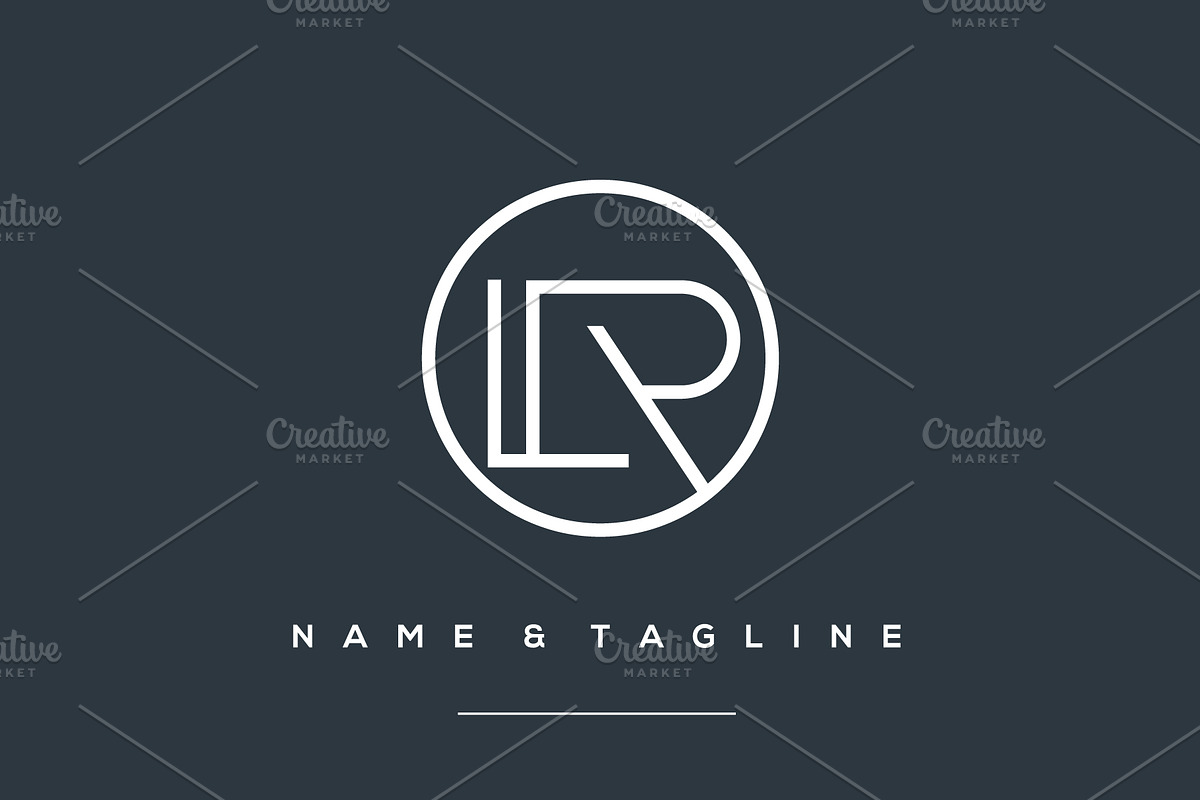 Monogram icon logo LR, a Branding & Logo Template by idesign_4u
