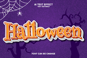 Halloween 3D Text Effect