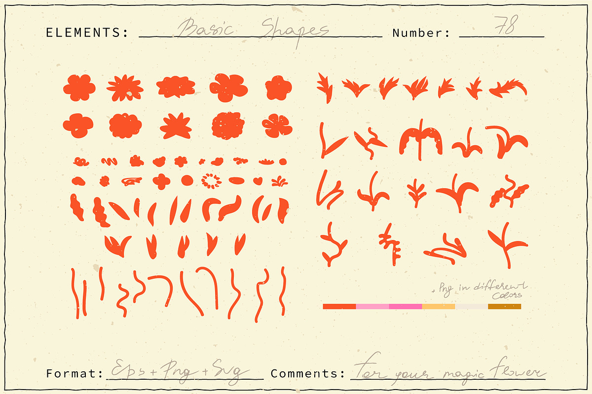 Retro Flowers Collection, a Pattern Graphic by NKTN (Photo 5 of 15)