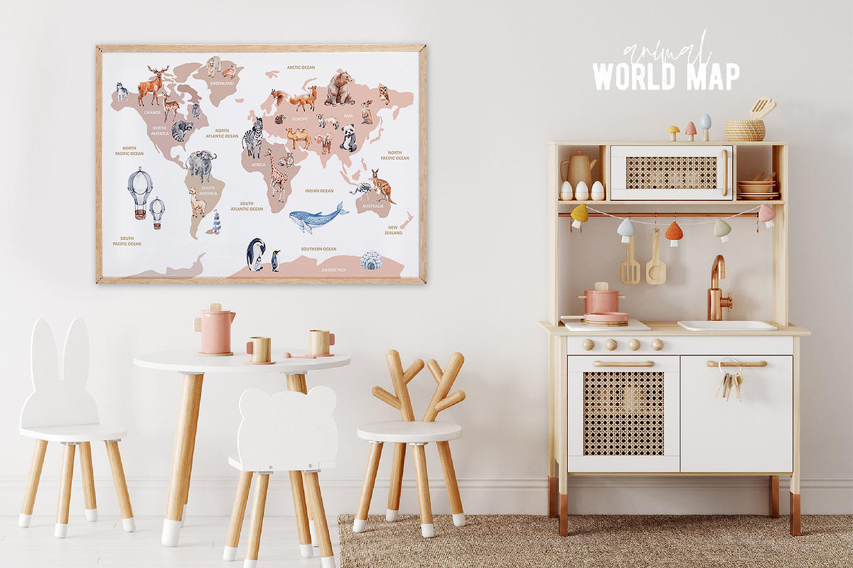 Animal World Map Creator 2, an Animal Illustration by VerAna (Photo 8 of 11)